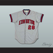 Load image into Gallery viewer, Edmonton Trappers Gray Baseball Jersey