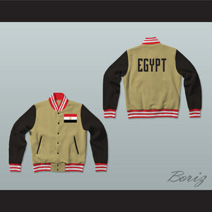Egypt Varsity Letterman Jacket-Style Sweatshirt