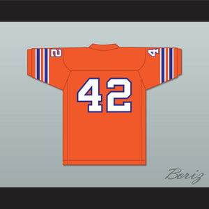 Ehren McGhehey 42 Football Follies Orange Football Jersey 1