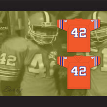 Load image into Gallery viewer, Ehren McGhehey 42 Football Follies Orange Football Jersey 1
