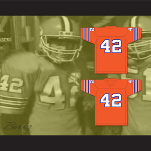 Ehren McGhehey 42 Football Follies Orange Football Jersey 1