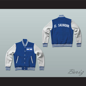 El Salvador Varsity Letterman Jacket-Style Sweatshirt