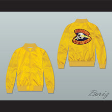 Load image into Gallery viewer, Electric Eliminators Gang Yellow Varsity Letterman Satin Bomber Jacket The Warriors