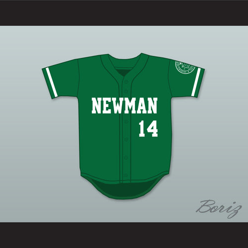 Player 14 Isidore Newman High School Green Baseball Jersey