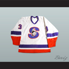 Load image into Gallery viewer, Emanuel Viveiros 3 Springfield Indians White Hockey Jersey