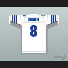 Load image into Gallery viewer, Eminem 8 We Made You White Football Jersey