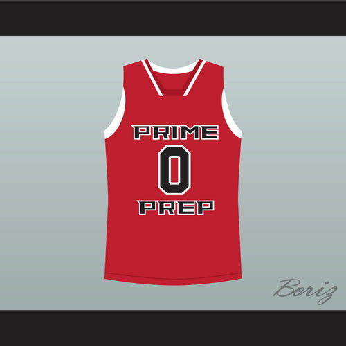 Emmanuel Mudiay 0 Prime Prep Red Basketball Jersey