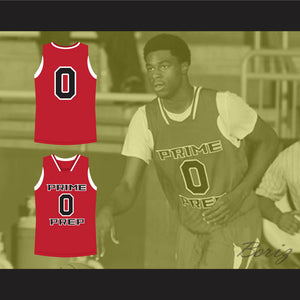 Emmanuel Mudiay 0 Prime Prep Red Basketball Jersey