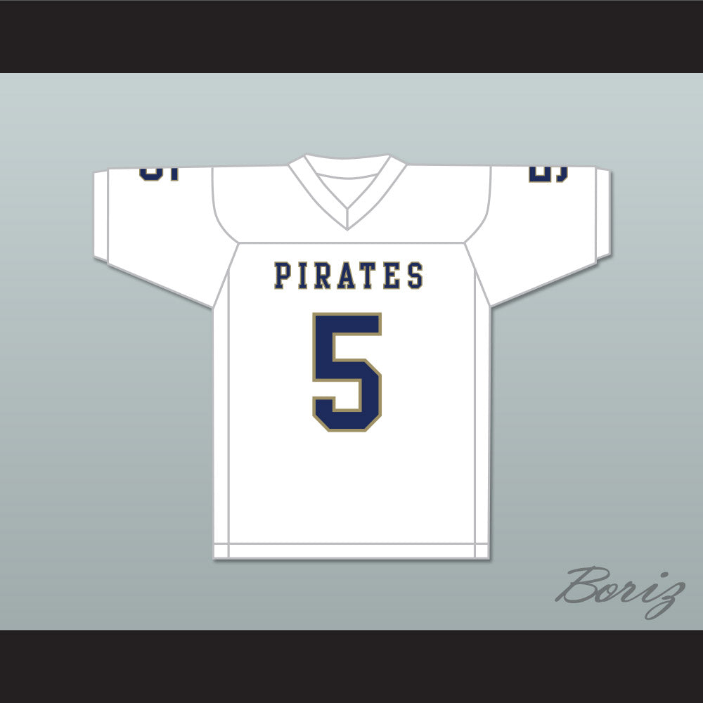 Emmit Gooden 5 Independence Community College Pirates White Football Jersey