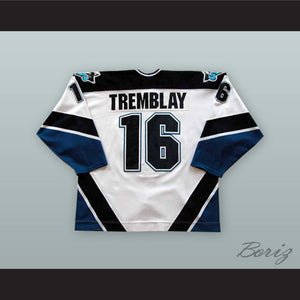 Erick Tremblay 16 Rimouski Oceanic White Hockey Jersey