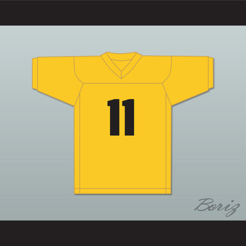 Erik Ainge 11 Blindside Yellow Gold Football Jersey