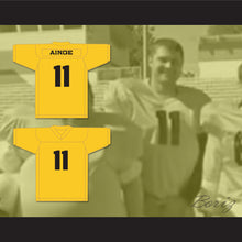Load image into Gallery viewer, Erik Ainge 11 Blindside Yellow Gold Football Jersey