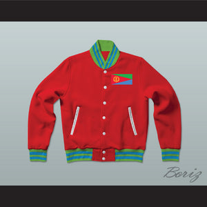 Eritrea Varsity Letterman Jacket-Style Sweatshirt