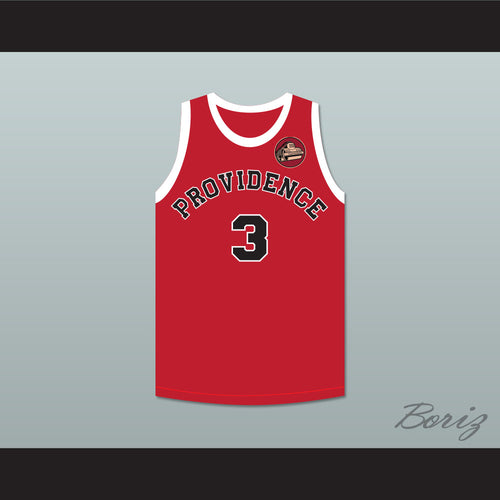 Ernie Calverley 3 Providence Steamrollers Red Basketball Jersey with Patch