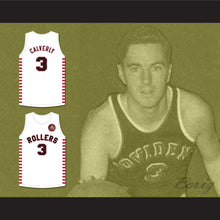 Load image into Gallery viewer, Ernie Calverley 3 Providence Steamrollers White Basketball Jersey with Patch 1