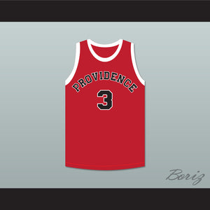 Ernie Calverley 3 Providence Steamrollers Red Basketball Jersey