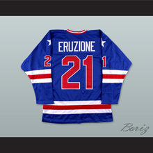 Load image into Gallery viewer, Mike Eruzione 21 USA Blue Hockey Jersey