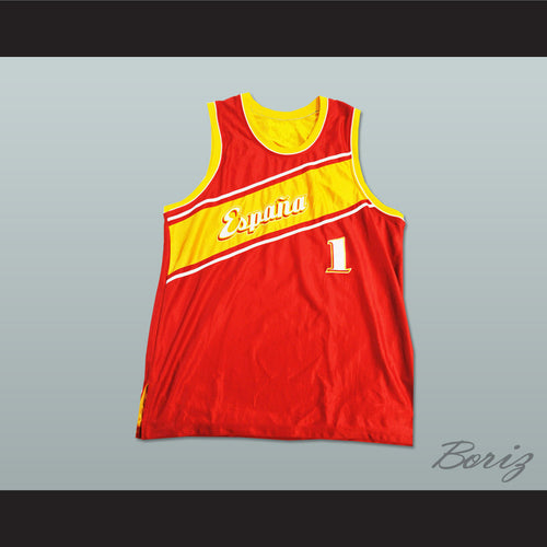 Espana Red Basketball Jersey