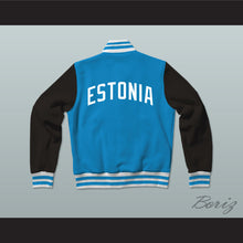 Load image into Gallery viewer, Estonia Varsity Letterman Jacket-Style Sweatshirt
