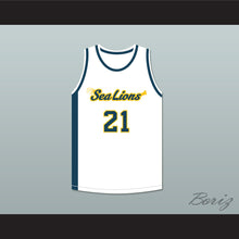 Load image into Gallery viewer, Evan Whitbourne 21 Malibu Vista Sea Lions Basketball Jersey Bring It On: Fight to the Finish