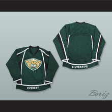 Load image into Gallery viewer, Everett Silvertips Green Hockey Jersey