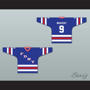 FDNY Bravest 9 Blue Hockey Jersey