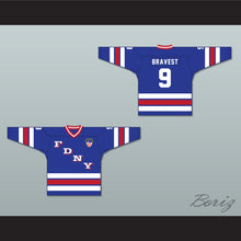 Load image into Gallery viewer, FDNY Bravest 9 Blue Hockey Jersey with Patch