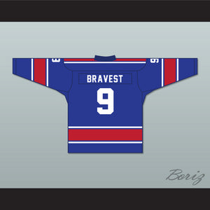 FDNY Bravest 9 Blue Tie Down Hockey Jersey with Patch