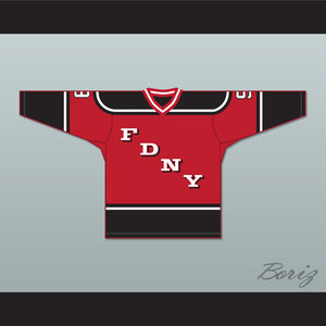 FDNY Bravest 9 Red Hockey Jersey Design 2