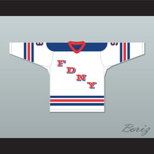 Load image into Gallery viewer, FDNY Bravest 9 White Hockey Jersey Design 1