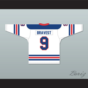 FDNY Bravest 9 White Hockey Jersey Design 1