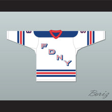 Load image into Gallery viewer, FDNY Bravest 9 White Hockey Jersey Design 2