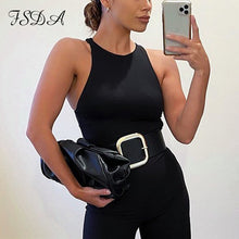 Load image into Gallery viewer, FSDA O Neck Summer Sleeveless Sexy Bodysuit Women 2020 Off Shoulder Body Tops Streetwear Casual White Bodysuits