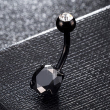 Load image into Gallery viewer, FUNIQUE Gold Color Sexy Women Navel Piercing Crystal Zircon Rhinestones Round Body Ring Jewelry Belly Button Body Jewelry