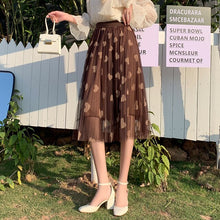 Load image into Gallery viewer, Falda Vintage plisada de cintura alta para mujer, falda Retro de ocio, ropa de calle femenina, ropa de lujo