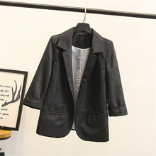 Load image into Gallery viewer, Fashion Blazer Women Jacket Marynarka Damska Blazer Feminine Black Pink Coat Woman Clothes Chaqueta Mujer Female Suits Blazers