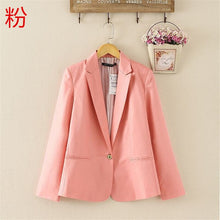 Load image into Gallery viewer, Fashion Blazer Women Jacket Marynarka Damska Blazer Feminine Black Pink Coat Woman Clothes Chaqueta Mujer Female Suits Blazers