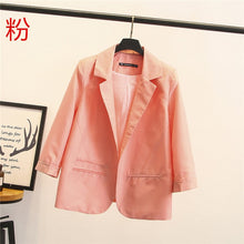 Load image into Gallery viewer, Fashion Blazer Women Jacket Marynarka Damska Blazer Feminine Black Pink Coat Woman Clothes Chaqueta Mujer Female Suits Blazers