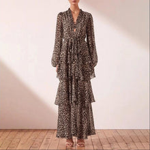 Load image into Gallery viewer, Fashion Leopard Print Maxi Dress Women&#39;s Summer Sundress ZANZEA 2020 Sexy V Neck Beach Long Vestidos Female High Waist Robe 5XL