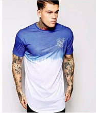 Load image into Gallery viewer, Fashion Men's Casual T-shirts Short Sleeve Gradient siksilk O-neck T-shirt for Men Clothes 2019 Brand T-shirts New Men