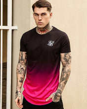 Load image into Gallery viewer, Fashion Men&#39;s Casual T-shirts Short Sleeve Gradient siksilk O-neck T-shirt for Men Clothes 2019 Brand T-shirts New Men