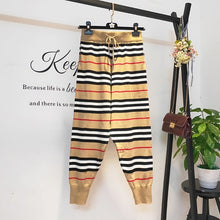 Load image into Gallery viewer, Fashion Striped Harem Casual Pants Hip Hop Women Drawstring Elastic Waist Jogger Pants Ladies Casual Beam Foot Trousers