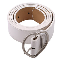 Load image into Gallery viewer, Fashion Women leather belt Newest Round buckle belts female leisure jeans wild without pin metal buckle Women strap belt