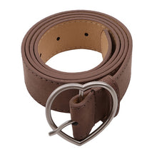 Load image into Gallery viewer, Fashion Women leather belt Newest Round buckle belts female leisure jeans wild without pin metal buckle Women strap belt