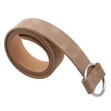 Load image into Gallery viewer, Fashion Women leather belt Newest Round buckle belts female leisure jeans wild without pin metal buckle Women strap belt
