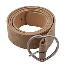 Load image into Gallery viewer, Fashion Women leather belt Newest Round buckle belts female leisure jeans wild without pin metal buckle Women strap belt