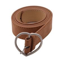 Load image into Gallery viewer, Fashion Women leather belt Newest Round buckle belts female leisure jeans wild without pin metal buckle Women strap belt