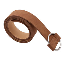 Load image into Gallery viewer, Fashion Women leather belt Newest Round buckle belts female leisure jeans wild without pin metal buckle Women strap belt