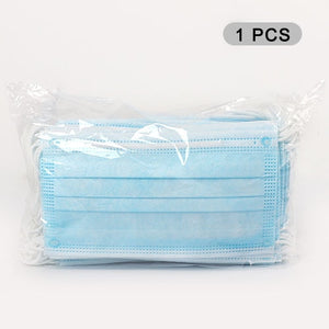 Fast delivery Disposable mask 3-layer Anti-Dust Antibacterial Mask 50pcs Face Non Woven Mouth Masks Proof Cotton Face Masks
