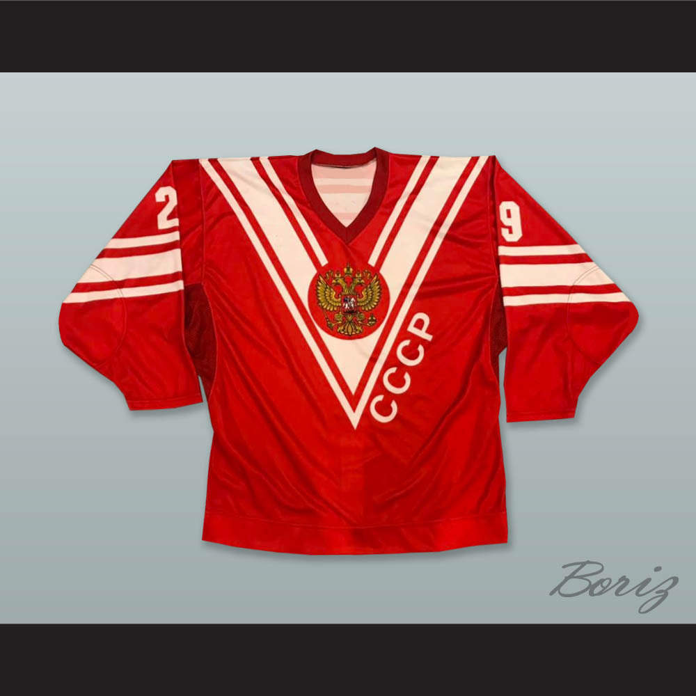 Fedorov 29 CCCP Russia Red Hockey Jersey